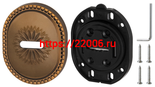 Накладка Armadillo (Армадилло) на сувальдный замок ESC.S-auto.CL/OV (PS-DEC CL) BB-17 коричневая бронза фото 4 Накладка Armadillo (Армадилло) на сувальдный замок ESC.S-auto.CL/OV (PS-DEC CL) BB-17 коричневая бронза фото 4