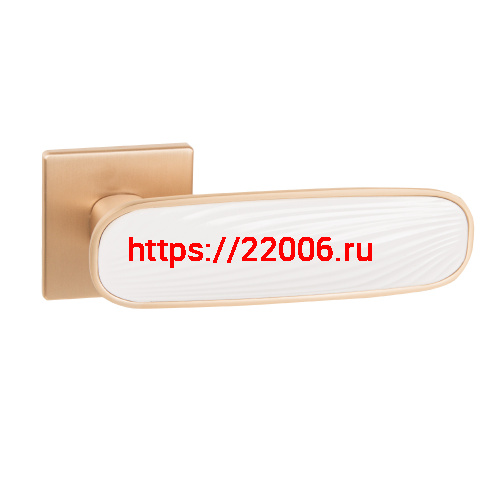 Ручка Punto (Пунто) раздельная K.EST.Q52.SHADE SSG/WH-39 сатинированное золото/белый Ручка Punto (Пунто) раздельная K.EST.Q52.SHADE SSG/WH-39 сатинированное золото/белый