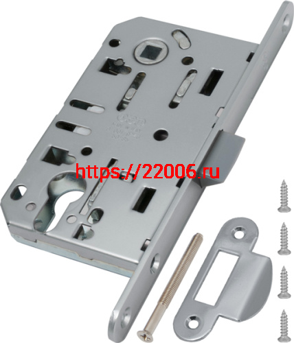 Корпус замка AGB (АГБ) под цилиндр MEDIANA EVOLUTION B01103.50.06.567 с отв. планкой B01000.13 (никель) фото 3 Корпус замка AGB (АГБ) под цилиндр MEDIANA EVOLUTION B01103.50.06.567 с отв. планкой B01000.13 (никель) фото 3
