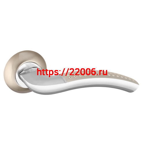 Ручка Punto (Пунто) раздельная R.TL54.LOGICA (LOGICA TL) 105mm SN/CP-3 матовый никель/хром