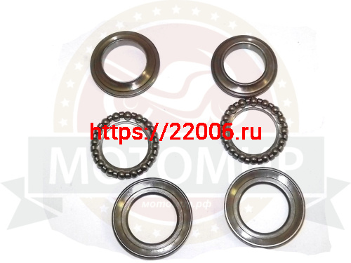 Подшипники рулевой колонки Альфа, Дельта, Динго, HUNTER, Симплер, СG125,Зодиак (НАБОР) фото 2 Подшипники рулевой колонки Альфа, Дельта, Динго, HUNTER, Симплер, СG125,Зодиак (НАБОР) фото 2