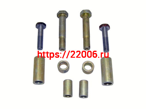 Набор втулок маятника Урал 6 втулок, 2 болта крепления маятника, 2 болта нижнего крепл. амортизатора Набор втулок маятника Урал 6 втулок, 2 болта крепления маятника, 2 болта нижнего крепл. амортизатора