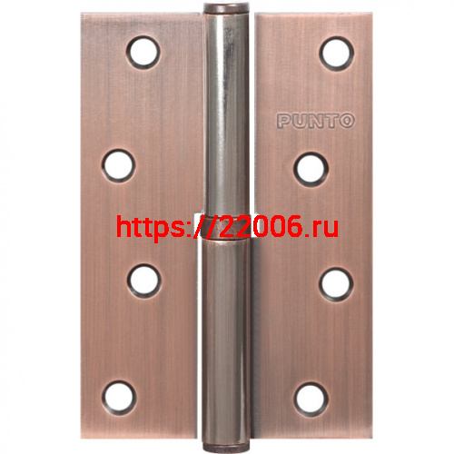 Петля Punto (Пунто) съемная IN4100SL AC левая (113-4 100х70х2.5) медь Петля Punto (Пунто) съемная IN4100SL AC левая (113-4 100х70х2.5) медь