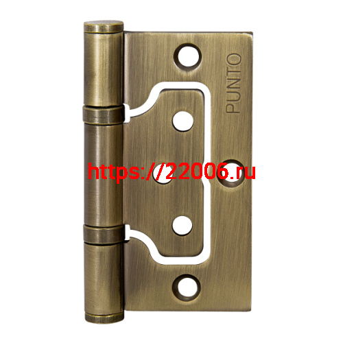 Петля Punto (Пунто) универсальная без врезки IN3200W WAB (200-2B 75x2,5) мат. бронза Петля Punto (Пунто) универсальная без врезки IN3200W WAB (200-2B 75x2,5) мат. бронза