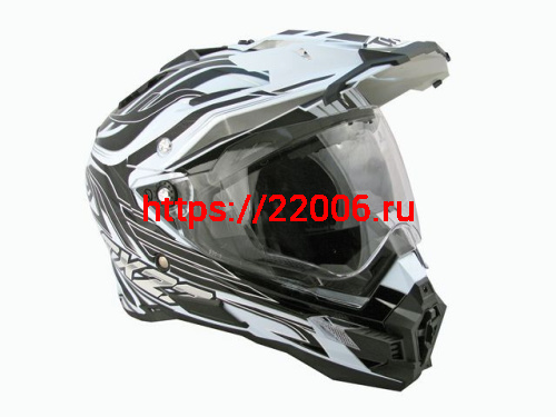 Мотошлем THH TX-27№1 white/black (XL) Мотошлем THH TX-27№1 white/black (XL)