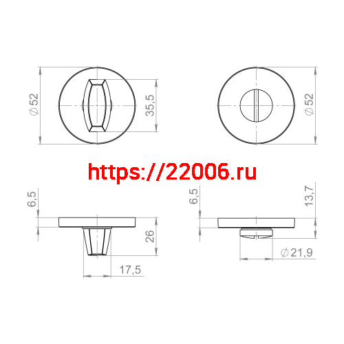 Ручка Fuaro (Фуаро) поворотная BK6.R.ZLR52 BL-24 черный фото 3 Ручка Fuaro (Фуаро) поворотная BK6.R.ZLR52 BL-24 черный фото 3