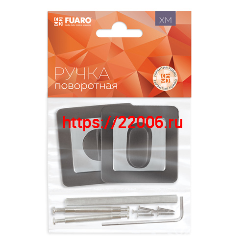 Ручка Fuaro (Фуаро) поворотная BK6.K.XM52 (BK6 XM) GR/CP-23 графит/хром фото 2 Ручка Fuaro (Фуаро) поворотная BK6.K.XM52 (BK6 XM) GR/CP-23 графит/хром фото 2