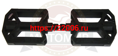 Педали Вело пластик 107х103мм, черный (FP-850)