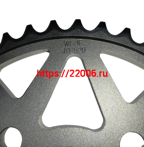 Звезда 40 зуб. (520) (d4mm - 64mm) цепи, ведомая  RIGEL (54130254) фото 2