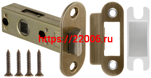 Защелка Armadillo (Армадилло) врезная LH 220-45-25 AB Бронза BOX /овал/ фото 3 Защелка Armadillo (Армадилло) врезная LH 220-45-25 AB Бронза BOX /овал/ фото 3