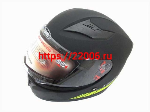 Мотошлем YM-832 Graphics матовый черно-желтый (M) Мотошлем YM-832 Graphics матовый черно-желтый (M)