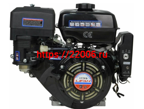 Двигатель LIFAN 9 л.с. 177FD (270) (вал d25 мм) ЭЛ.СТАРТЕР Двигатель LIFAN 9 л.с. 177FD (270) (вал d25 мм) ЭЛ.СТАРТЕР