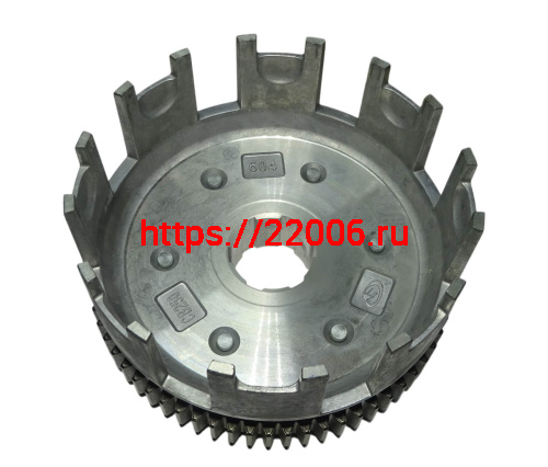 Барабан сцепления CB250 см3 Zongshen ZS 174MN-3 голый (8 паз+8 полупаз) 6 болт 7 дис 68Т (100203009)