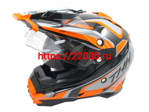 Мотошлем THH TX-27 №3 black/orange (L) Мотошлем THH TX-27 №3 black/orange (L)