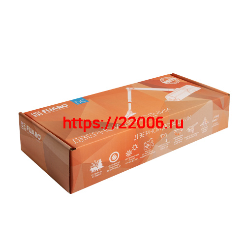 Доводчик Fuaro (Фуаро) дверной DC20-5/TS-68 WH до 110 кг (белый) фото 2