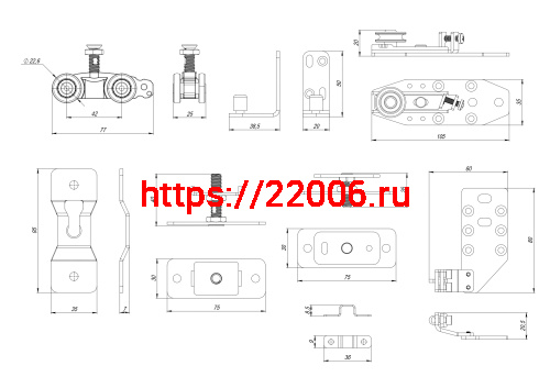 Комплект Armadillo (Армадилло) для профильных телескопических дверей SLD.Comfort-PRO.SET5.PROF telescope/80 фото 4 Комплект Armadillo (Армадилло) для профильных телескопических дверей SLD.Comfort-PRO.SET5.PROF telescope/80 фото 4