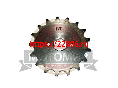 Звезда 17 зуб. (520) (d18-20; 2х34) цепи, ведущая Falcon250 Звезда 17 зуб. (520) (d18-20; 2х34) цепи, ведущая Falcon250