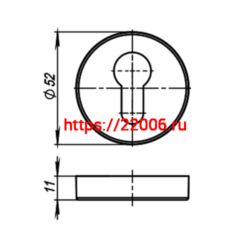 Накладка Armadillo (Армадилло) под цилиндр ET.R.URB52 (ET URB) OB-13 античная бронза фото 3