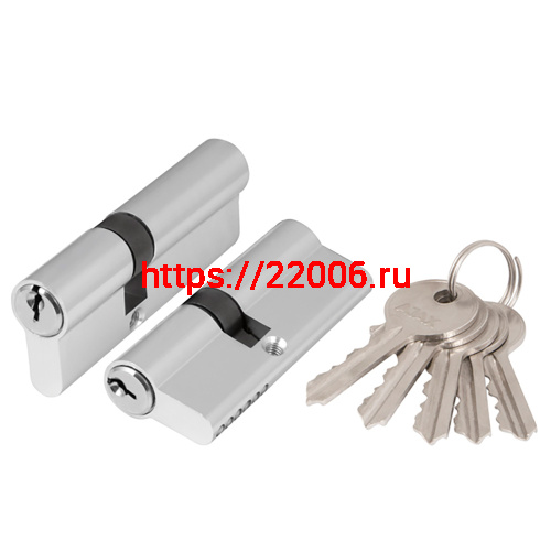 Цилиндровый Ajax (Аякс) механизм (AX100/90) AX1000Key90 (40+10+40) CP хром