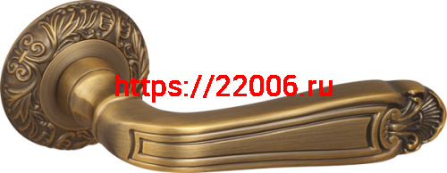 Ручка Fuaro (Фуаро) раздельная LOUVRE SM/HD AS-3 античное серебро фото 3