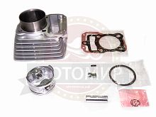 Цилиндр в сборе с поршнем CG200 см3 63,50мм 163FML (H104мм, h76мм, палец 15мм)