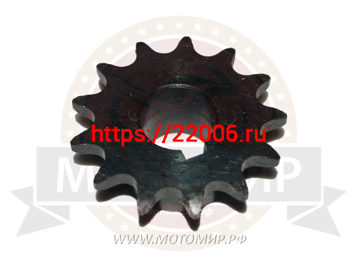 Звезда 13 зуб. 15,875шаг (520) цепи, на вал ф25мм, малая диска реверса мотобусировщика