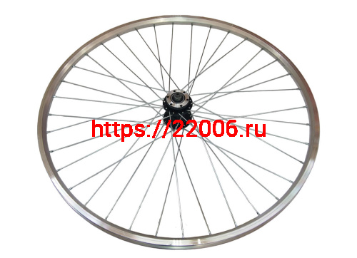 Обод Вело 29" передний, (2х стеночный) алюм., втулка алюм. под диск. тормоз 6 болтов, под эксц., Vbr