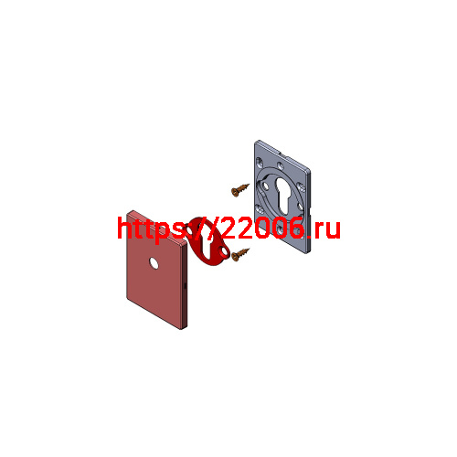 Накладка Fuaro (Фуаро) на шток цилиндра ESC.O.RL/K.486 (ESC 486-O RL) SSG сатинированное золото (1шт.) фото 2