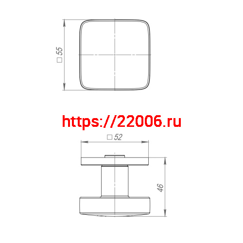 Ручка Punto (Пунто) раздельная R.ARC.R52.SALUT SN-3 мат.никель ТРОСИК фото 3