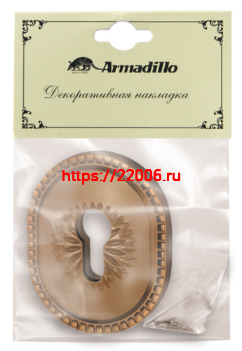Накладка Armadillo (Армадилло) на цилиндр ESC.C.CL/OV (ET-DEC CL) BB-17 коричневая бронза фото 2 Накладка Armadillo (Армадилло) на цилиндр ESC.C.CL/OV (ET-DEC CL) BB-17 коричневая бронза фото 2