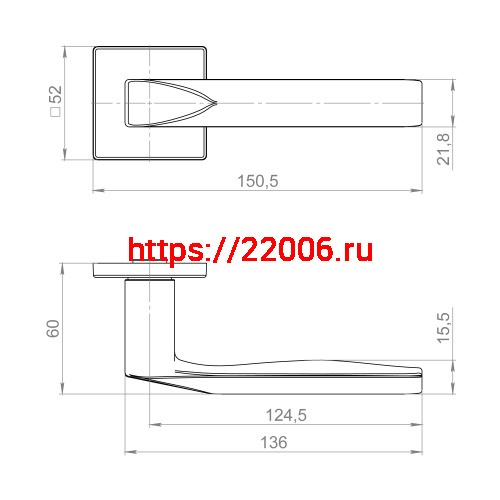 Ручка Fuaro (Фуаро) раздельная K.ZL52.AZIMUT SSC-16 сатинированный хром фото 3 Ручка Fuaro (Фуаро) раздельная K.ZL52.AZIMUT SSC-16 сатинированный хром фото 3
