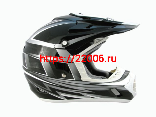 Мотошлем THH TX-12 №17 black/silver (L) Мотошлем THH TX-12 №17 black/silver (L)