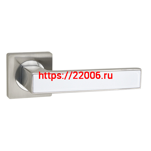 Ручка Ajax (Аякс) раздельная K.JK51.OPTIMA plus (OPTIMA plus JK) SN/WH-19 матовый никель/белый