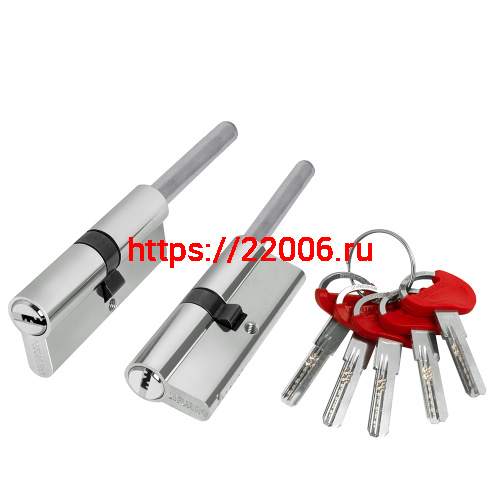 Цилиндровый Fuaro (Фуаро) механизм D-PRO5007 Tang 100 w/k (65+10+25) CP хром 5Key без верт.