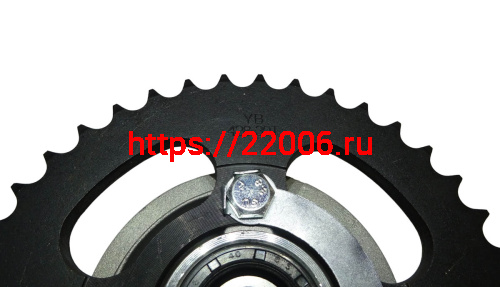 Звезда 39 зуб. (428) (d54mm - 4 x 49mm) цепи задняя Альфа в сборе с основанием фото 3