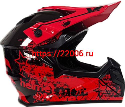 Мотошлем VIRTUE MD-911 Кросс красный с надписью (S) Мотошлем VIRTUE MD-911 Кросс красный с надписью (S)