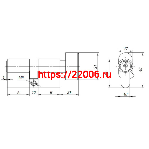 Цилиндровый Ajax (Аякс) механизм (AX102/80) AX1002Knob80 (35+10+35) CP хром с вертушкой фото 3 Цилиндровый Ajax (Аякс) механизм (AX102/80) AX1002Knob80 (35+10+35) CP хром с вертушкой фото 3