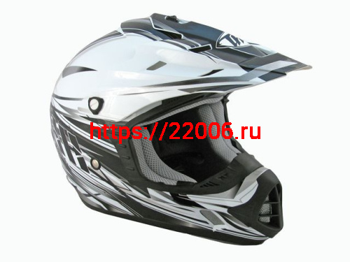 Мотошлем THH TX-12 №14 white/silver (M) детский Мотошлем THH TX-12 №14 white/silver (M) детский