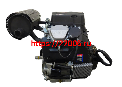 Двигатель LIFAN 29 л.с. 2V80F-А с катушкой освещения РУЧ+ЭЛЕК 2 карб. 12В 20А 240Вт вал 25 мм фото 6