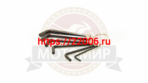 Набор шестигранников на кольце  6 шт., (2/3/4/5/6/7мм) KL-9701A Kenli фото 3