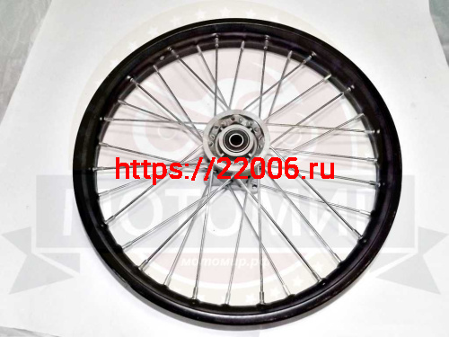 Обод 17" передний спицы,  диск. тормоз 1,4-17  BSE PH10-125  это не бсе !!! ось D12 мм  (НАБОР)