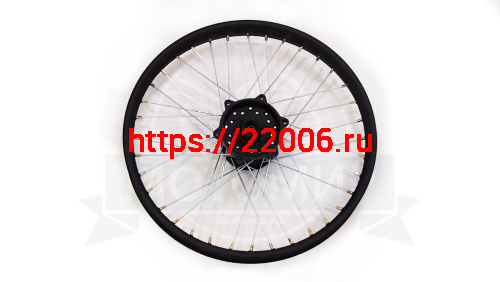 Обод 21" передний спицы,  диск. тормоз 1,6-21  (ПИТ-БАЙК250) TTR250  ось 12мм, 6 отв, 36Н