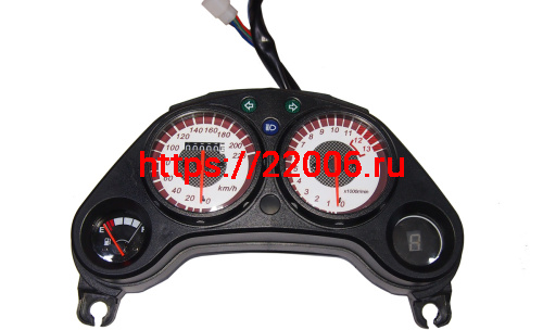 Щиток приборов FALCON SPEEDFIRE 250см3 в сборе механический (RF20701А) на проводах разъем Щиток приборов FALCON SPEEDFIRE 250см3 в сборе механический (RF20701А) на проводах разъем