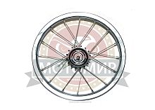 Обод Вело 14" задний, (1 стеночный) хром, тормозная втулка, 1 ск.