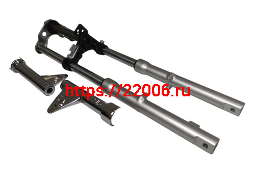 Вилка телескопическая передняя Альфа в сборе (перо 27 мм) ось 10мм (барабанный тормоз) стд фото 4 Вилка телескопическая передняя Альфа в сборе (перо 27 мм) ось 10мм (барабанный тормоз) стд фото 4