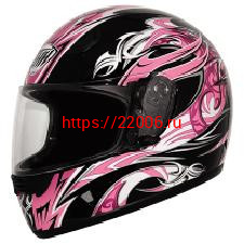 Мотошлем THH TS-38 №3 black/pink (S) Мотошлем THH TS-38 №3 black/pink (S)