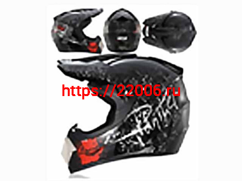 Мотошлем VIRTUE MD-905 Кросс черный с рисунком (M) Мотошлем VIRTUE MD-905 Кросс черный с рисунком (M)